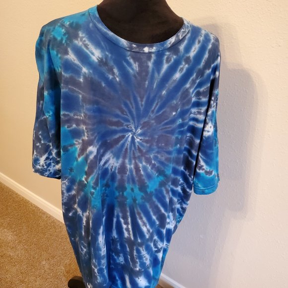 Tie Dye Boho Bohemia unisex short sleeve T-shirt size 2XL 100% cotton. - Picture 4 of 10